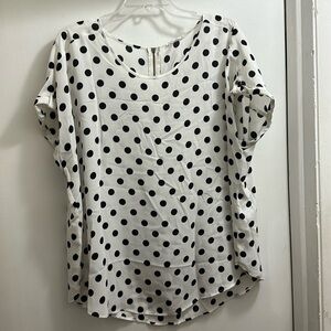 Maurices Delton Zipper Back Blouse